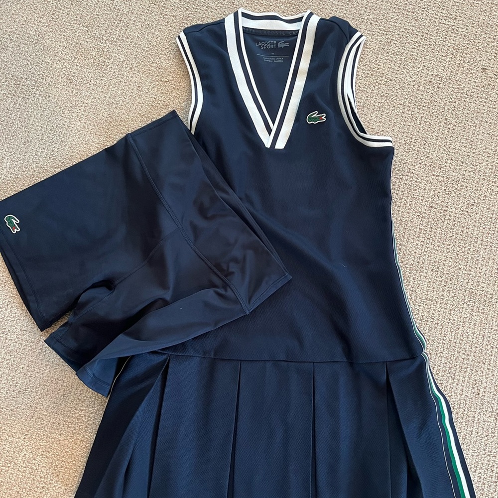 Lacoste Sport Navy Tennis Dress